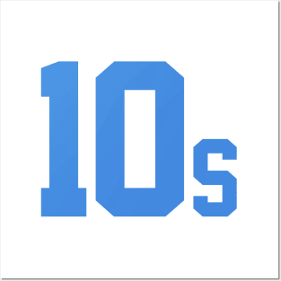10s Tennis Player Logo by CoVA Tennis Posters and Art
